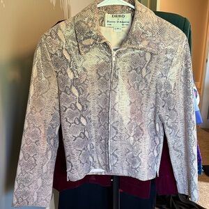 Vintage ‘snakeskin’ leather jacket